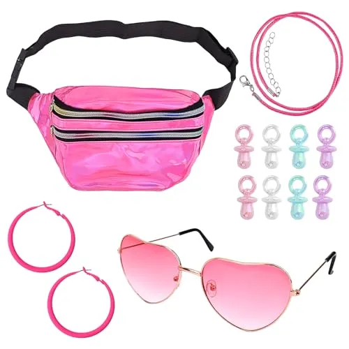 90er Jahre Outfit Damen, Malle Outfit Damen, 90er Jahre Accessoires, 4 Stück, Malle Accessoires, 90er Jahre Outfit, Malle Party Outfit, Mallorca Party Outfit