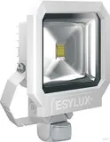 ESYLUX EL10810121 LED-Strahler 30W 3000K AFL SUN Weiss - Hochwertiger LED-Strahler mit 30W Leistung und integriertem Bewegungsmelder für komfortable Beleuchtung, ideal für Innen- und Außenbereiche. Hohe Lichtausbeute von 3400 lm bei 3000K Lichtfarbe.