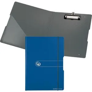 Herlitz Klemmbrettmappe 11217213, easy orga, A4, Kunststoff, mit Stiftehalter, blau