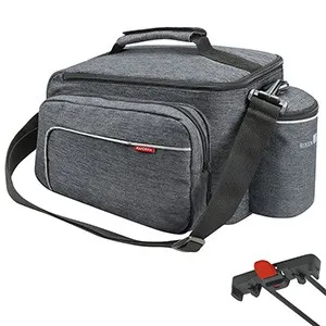 RIXEN & KAUL Gepäckträgertasche Rackpack Sport - Grau mit Snapit Befestigung - Fahrradzubehör mit innovativer Snapit Befestigung für einfaches Anbringen und Abnehmen, ideal für sportliche Fahrradtouren.