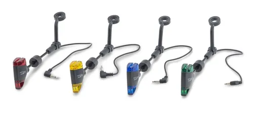 ANACONDA Vipex TXS Set 13cm - 4 Farben Bissanzeiger - Bissanzeiger Set für Süßwasserangeln, inkl. Koffer und LED Licht, ideal für alle Süßwasserfische wie Karpfen. Perfekt für präzises Angeln!