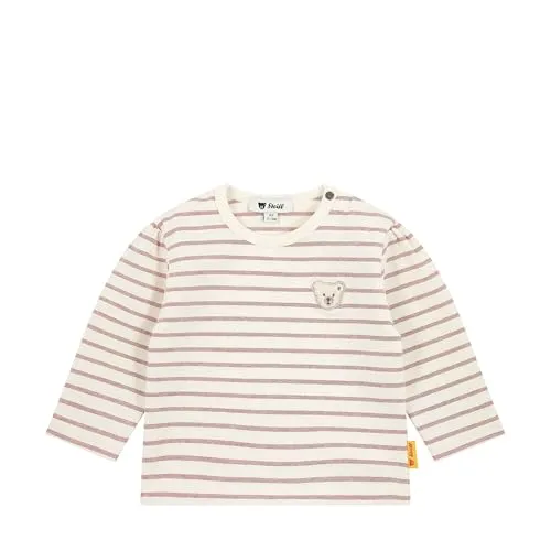 Steiff Baby-Mädchen T-Shirt Langarm, Eggnog, 80 cm