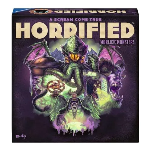 Ravensburger Horrified World of Monsters Spiel, immersives Strategie-Brettspiel für Erwachsene und Kinder ab 10 Jahren, 2 bis 5 Spieler – 2024
