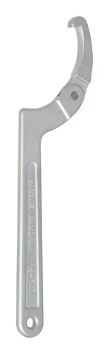 KS Tools 5171305 Hakenschlüssel 114 - 158mm - Stirnloch- & Hakenschlüssel, nach DIN 1810 Form A, mit Gelenk und Aufhängeloch für Nutmuttern, matt satiniert aus hochwertigem Chrom Vanadium.