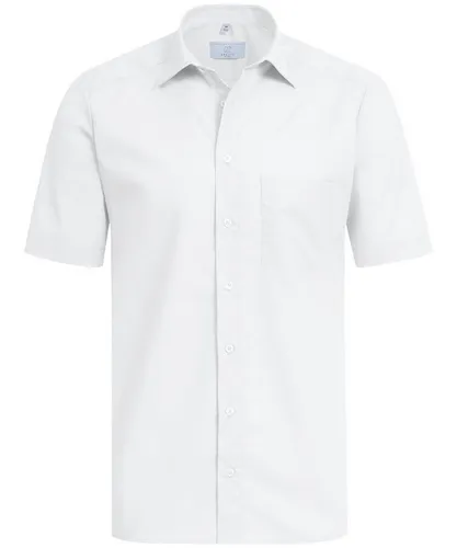 GREIFF Kurzarmhemd Greiff Corporate Hemd BASIC Herren Regular Fit OEKO TEX® Weiß 47/48