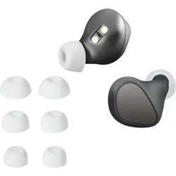 kwmobile 6x Polster kompatibel mit Jabra Elite 3 - 3 Größen - Silikon Ohrstöpsel In-Ear Kopfhörer - Weiß