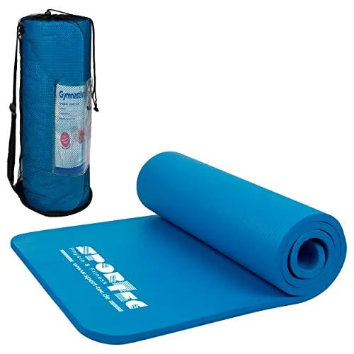 Sport-Tec Fitnessmatte inkl. Tragetasche, Gymnastikmatte, Yogamatte, Sportmatte, Turnmatte