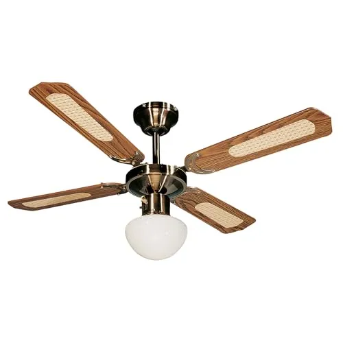 Farelek Bali Deckenventilator, 107 cm, Braun