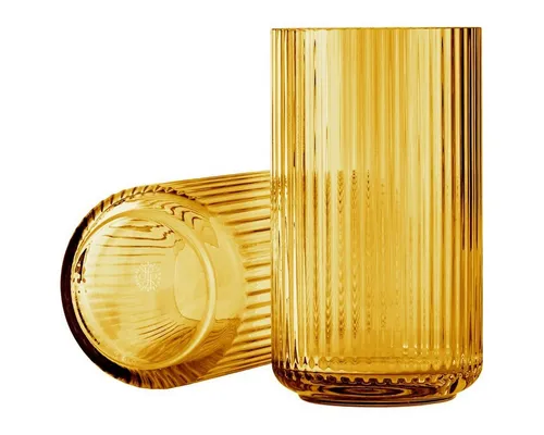 Lyngby Porcelæn Vase H20.5 cm in gelb von Lyngby Porcelæn