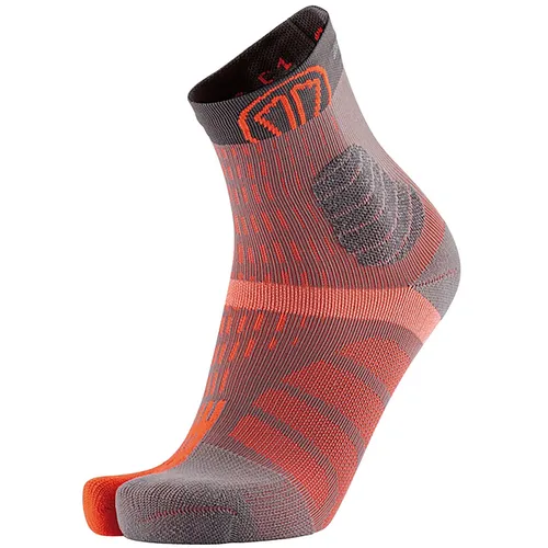 Sidas T-Free Trail Chaussettes - Gris/argent - S - Sportsocken mit innovativem Design und isoliertem Fach für den großen Zeh, perfekt für Outdoor-Sportaktivitäten.