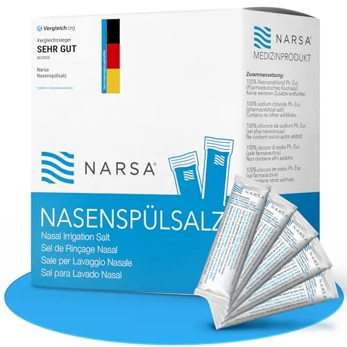 NARSA® Nasenspülsalz 60er Pack je 2,25 g, ohne Konservierungsstoffe