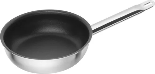 ZWILLING Pfanne 20cm PRO - D - Pfanne 20 cm aus 18/10-Edelstahl, ideal für kleinere Portionen. Mit Antihaftbeschichtung für fettfreies Braten und titanverstärktem Mehrschichtboden für schnelle Erwärmung.