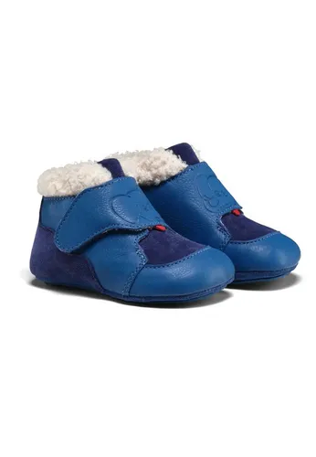 Affenzahn Kid's Krabbelschuh Leder Growy - Barfußschuhe 18/19 - Lauflernschuhe für Jungen, weich gefüttert und aus 100% Leder – ideal für kleine Krabbler, die sicher und bequem unterwegs sein wollen.