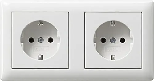 Komplett-Set Gira Standard 55 Abdeckrahmen, 2-fach von Gira