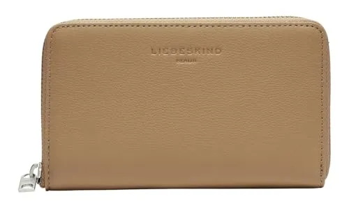 Liebeskind CLASSICS Cardie sandstone - Damen-Geldbörsen aus weichem Glattleder mit RFID-Schutz, 6 Kartensteckfächer und praktisches Münzfach mit Reißverschluss.