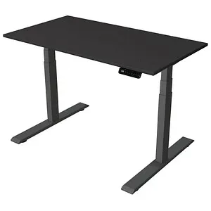 Kerkmann Smart Office Schreibtisch, elektrisch höhenverstellbar, Anthrazit 120 x 65 cm - Kinderschreibtische mit elektrischer Höhenverstellung von 63-127 cm, fördert gesunde Körperhaltung und Rückenschonung durch individuelle Anpassung.