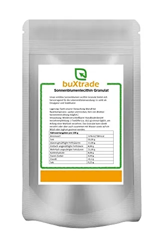 Sonnenblumenlecithin Granulat | E322 | Entölt | Natürlicher Ursprung | 100 g