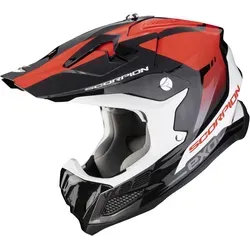 Scorpion VX-22 Air Attis Motocross Helm, schwarz-rot, Größe XL für Männer