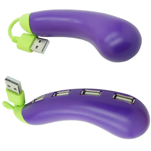 Produktbild A-N21C USB 2.0 Hub 4 Port USB Hub Verteiler für PC Laptop interessante Form