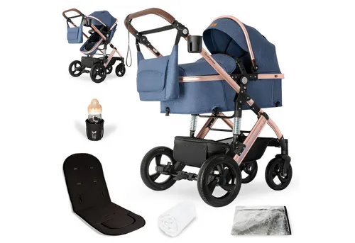Kinderwagen Blau von Bergsteiger