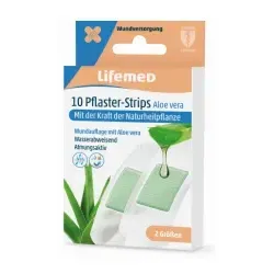Lifemed® Aloe Vera 2 Größen Pflaster-Strips 99033 , 1 Packung = 4 Boxen á 10 Stück