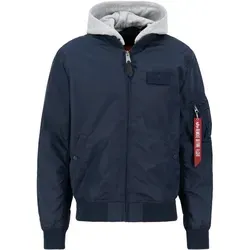 Alpha Industries MA-1 TT Two Tone Hood Bomberjacke - Funktionsjacke mit abnehmbarer Kapuze, leichter Nylonqualität und Slim-Fit-Passform für modernen Style und Komfort. Ideal für Lifestyle und Freizeit.