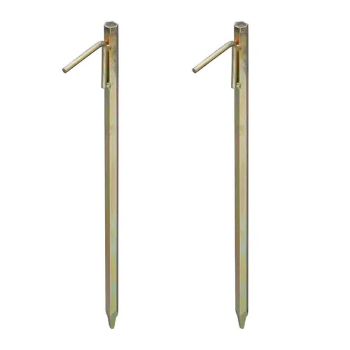 Bodenanker Erdspieße 51 cm - Robuste Felsheringe für Zelte - Erdanker aus Stahl, 51 cm lang, ideal für stabile Zeltverankerung in Felsboden. Perfekt für Camping und Outdoor-Aktivitäten.