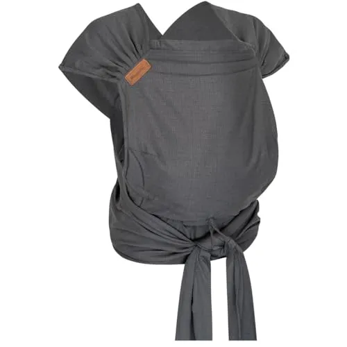 Hoppediz Babytrage Hop-Tye Advanced - Halfbuckle ab Geburt - Babytragen, ideal ab Geburt (2,5 - 20 kg) mit einzigartigem Tragetuchfeeling und hoher Sicherheit nach internationalen Standards.