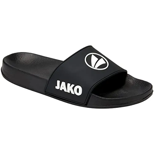 JAKO Unisex Jakolette, jet black, 32 - Stylische Duschsandale mit vorgeformtem Fußbett für optimalen Komfort. Die rutschfeste Sohle sorgt für Sicherheit, während das schnelltrocknende Obermaterial ideal für den Einsatz im Freien ist.