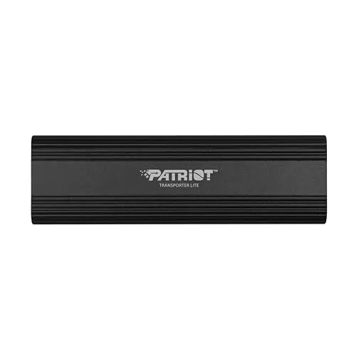 Patriot Transporter Lite 1 TB - Externe SSD - Externe Festplatte mit 1 TB, USB 10 Gb/s Typ-C, ultraschnelle Lese-/Schreibgeschwindigkeiten bis zu 1000 MB/s, ideal für schnelle Dateiübertragungen und vielseitige Kompatibilität.