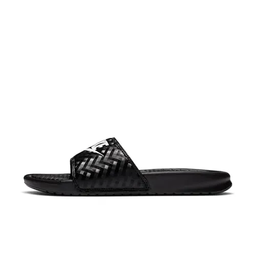Nike Benassi Just Do It Damen Dusch- & Badeschuhe Schwarz (Black/White)