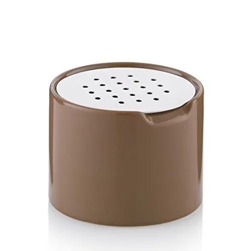 kela 11902 Fruchtfliegenfalle, Keramik, 6,5 cm, 8,5 Ø, Taupe, Fino