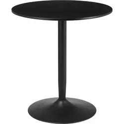 HOMCOM Runder Küchentisch für 2 Personen - Platzsparender Esszimmertisch mit modernem Design, ideal für kleine Küchen. Robuste Konstruktion mit rutschfester Fußauflage für stabilen Stand und vielseitige Nutzung als Bartisch oder Couchtisch.