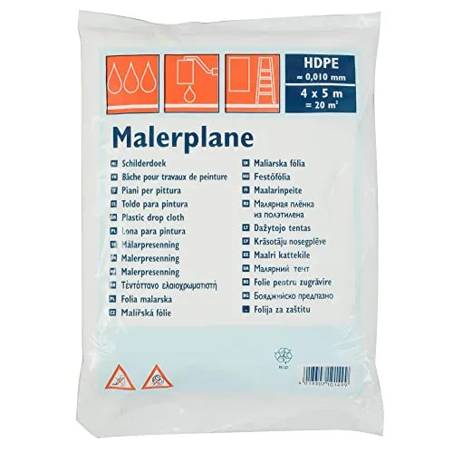 Scorprotect® Abdeckplane Abdeckfolie HDPE 10 my „profi“ 4 x 5 m