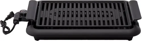 Schäfer Elektrogrill 46,5x33,5cm Tischgrill für Innen & Außen BBQ Grill schwarz