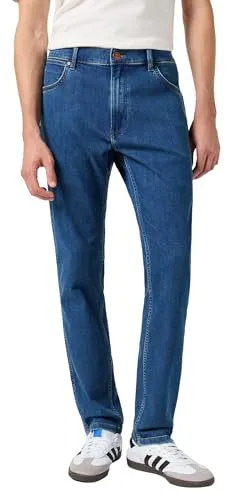 Wrangler River - Leichte Jeans für jeden Tag - Jeans in Regular Tapered Passform, aus 79% Baumwolle für hohen Tragekomfort und ideal für lässige Looks.