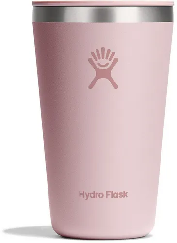 Hydro Flask Thermobecher 16 Oz All Around Tumbler - Coffee to go Becher aus hochwertigem 18/8 Edelstahl, hält Getränke stundenlang heiß oder kalt und hat einen praktischen, spritzsicheren Deckel für unterwegs.