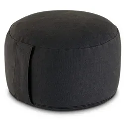 Bodenkissen Fußkissen Yogakissen Meditationskissen - Rund & Waschbar - Sportmatten: Vielseitiges Yogakissen mit waschbarem Bezug, ideal für Meditation und Yoga. Individuell anpassbare Sitzhöhe durch herausnehmbare Styroporfüllung.