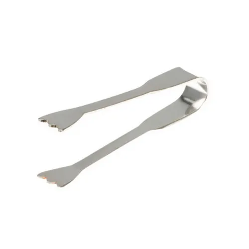 Mini Zange versilbert Länge 4.2 cm - Greifzange für Zucker, Teebeutel, Food