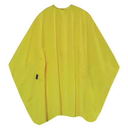 Trend Design Classic Schneideumhang - Gelb - Haarschneider: Atmungsaktiver Schneideumhang mit kundenfreundlichen Handschlitzen und 2-fach Hakenverschluss, ideal für professionelle Anwendungen.