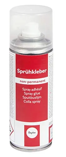 Rayher 3401400 Sprühkleber, Non-permanent, Dose 200 ml