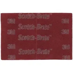 Produktbild 3M Scotch-Brite Handpad 7447 PRO, rot, 152 mm x 228 mm