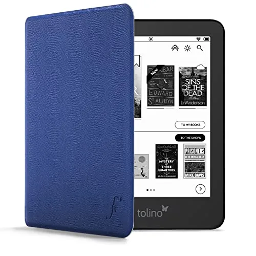 Forefront Cases Hülle für Tolino Shine 4. Generation (Modell: 2022) - Königsblau - Dünn und Leicht, Smart Auto Schlaf/Wach Schutz-Hülle (Tasche) für Tolino Shine 4. Generation