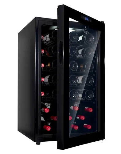El Fuego Weinkühlschrank 95 L, Getränkekühlschrank für 41 Flaschen, Einstellbare Temperatur 5-20°C