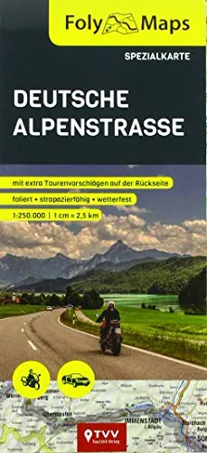 FolyMaps Deutsche Alpenstraße: Spezialkarte 1:250 000