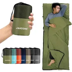 Ultraleichter Hüttenschlafsack aus Mikrofaser