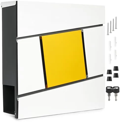 BRUBAKER Briefkasten Yellow Square von BRUBAKER