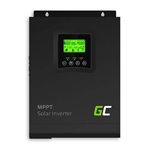 Green Cell® 1000W/2000W 1kW 12V 230V Solar Wechselrichter Off Grid mit Laderegler MPPT Reiner Sinus Volt Spannungswandler Konverter Pure Sine Wave Power Inverter DC AC Umwandler Stromwandler