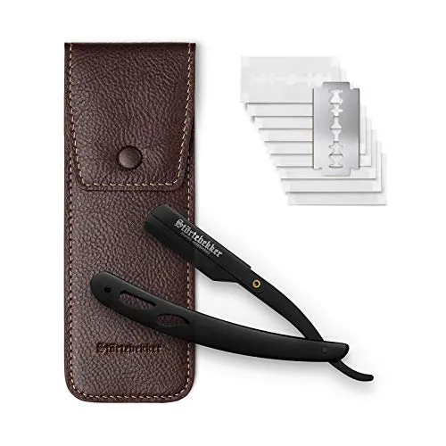 Störtebekker® Premium Rasiermesser Set im Lederetui