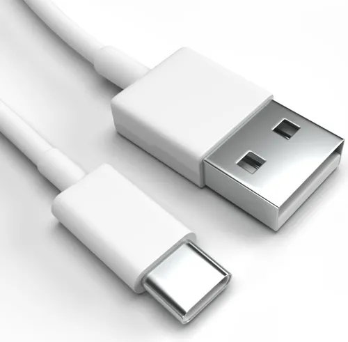 USB-C Ladekabel für Samsung Galaxy S22 Weiß 10 cm Handy Schnellladekabel Datenkabel